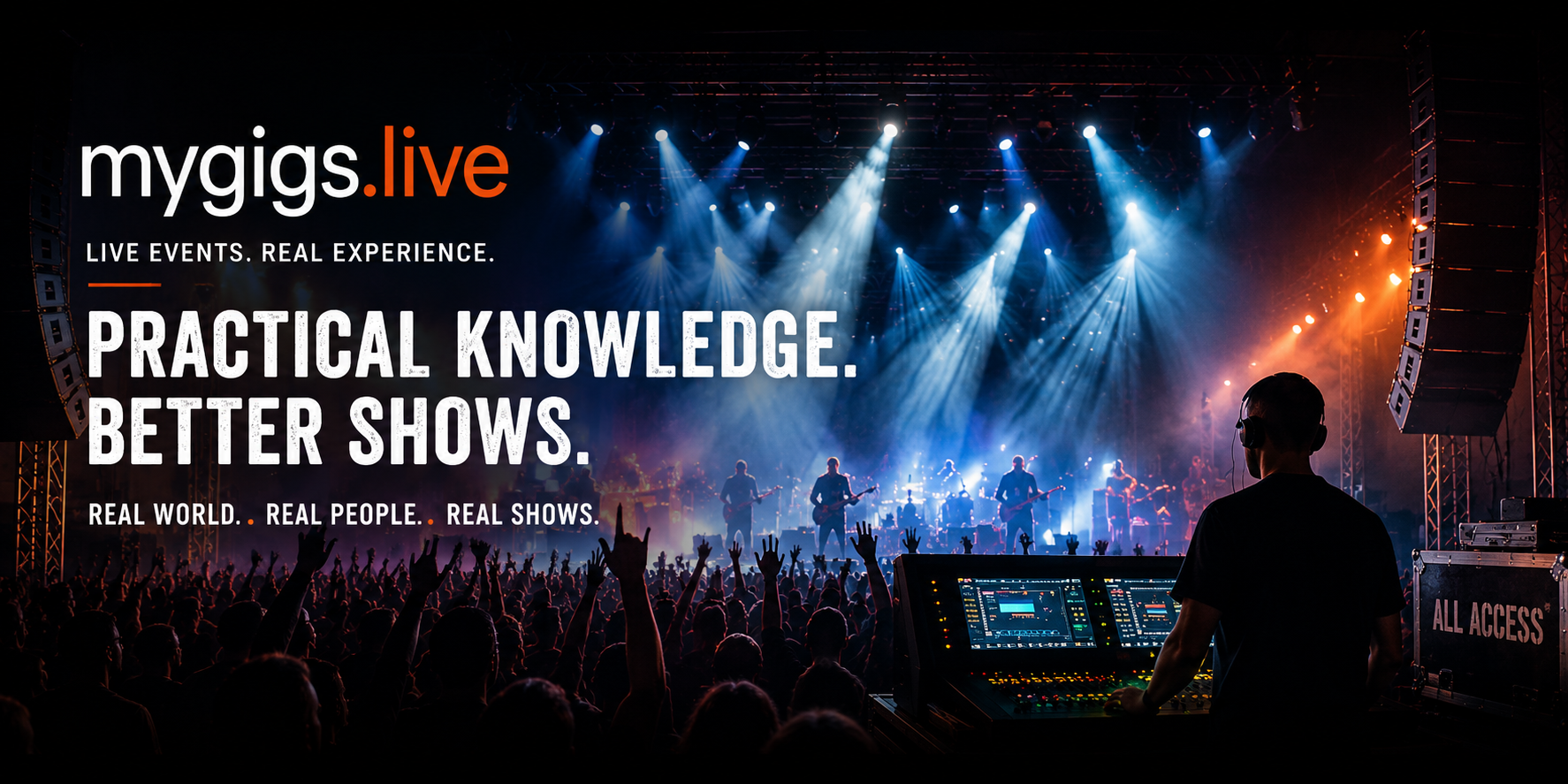 mygigs.live concert production banner